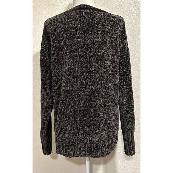 Seven 7 Dark Green Crewneck Pullover Knit Plush Sweater - Picture 5 of 6